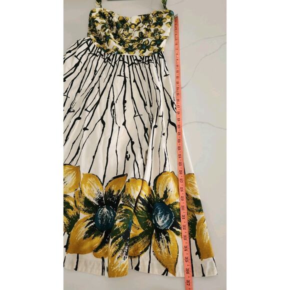 Anthropologie Girls from Savoy Midi Pinup Dress Burgeoning Sunflower Sz 8 NWOT - Picture 7 of 8
